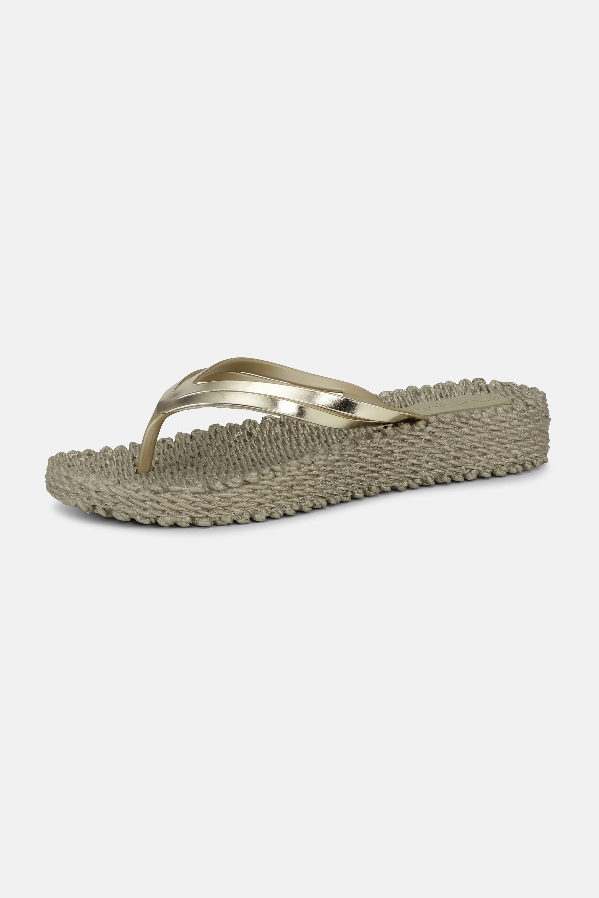 Platform Klipklapper Metallic - Platin